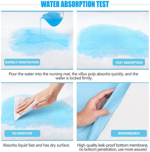 Buyockss Pack 50 13 x18 Disposable Changing Pad of Baby Incontinence Pad Diaper Changing Pads UnderPads Ultra Soft