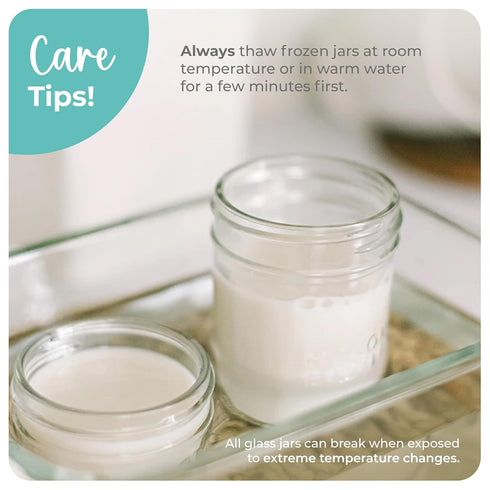 Mason Bottle Glass Baby Bottle DIY Kit, Fits 8oz Mason Jars, Includes 2X Slow Flow Nipples, Silicone Sleeve