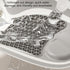 PANGBOER Ergonomic Bath Seat with Drain Hole Portable Design for Infant Daily Pp Washing Bathtub Newborns Washing Tool