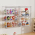 3 2 Pack Tiers Clear Display Case for Figures Collectibles Wall Mounted Hobby Figurine Display Case, Display Box