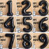Black 50 Number Balloons, Giant Jumbo Foil Mylar for 50th Birthday Party Supplies