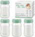 Breastmilk Storage Bottle Compatible with Spectra/Motif Luna/afontoto Flange, 4PCS Breast Milk Container
