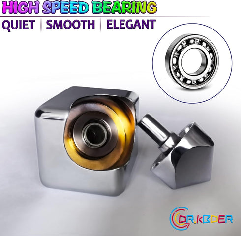 Fidget Spinner Toys Cube Adults, Easter Basket Stuffers for Teens Metal EDC Cool Desk Gadgets Office Toys Small Anxiety