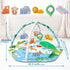 ZFDEBY 8-in-1 Tummy 0-3-6-9-12 Baby Gym Play Mat, Time Mat & Activity Gym Mat Ball Pit with Detachable Toys, Washable