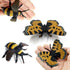 Odowalker 8 4" pcs Lifelike Assorted Plastic Insects Bugs Figures Realistic Sandbox Butterfly, Bee, Ladybug
