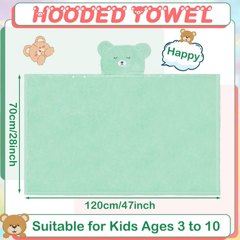 0-5 28 47 Inch Color,4 Xtinmee Toddler Bath Towels Hooded for Kid Year x Absorbent Baby Hooded Towel with Bear Ears