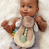 Itzy Ritzy - Itzy Lovey Including Teether - Baby Lovey with Teether, Textured Ribbons & Dangle Arms - Features Crinkle