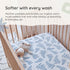100% 28 52 Margaux & May Organic Muslin Crib Sheet Organic Cotton, Fitted Crib Mattress Sheet, Soft & Breathable