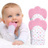 2Pack Silicone Teething Mitt, Safe Infant Teething Mitten for Pain Relief & Prevent Scratches, 0-12 Months