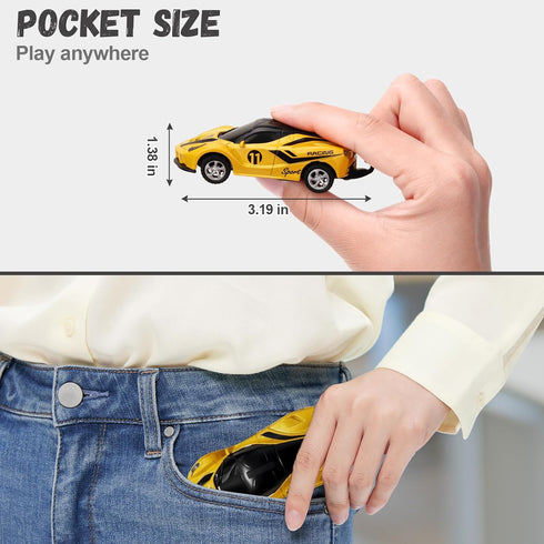 1/64 4-7 8-12, 2.4GHz 3 SASBSC Mini Rc Car Toys for Boys Age Small App & Remote Control Cars with Speed Modes for Kids