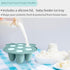BigSpinach Silicone Baby Food Freezer Tray with Teething Popsicle Molds - Baby Fruit Feeder and Breastmilk Teether