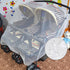 Twin Baby Double Stroller Net Sun Shades, Universal Breathable Travel Walking Outdoor See Through Beach Parasol Windproof Protective Cover for Seats, Bassinets and Carriers