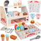 Wooden Ice Cream Set Counter Toy for Toddlers, Wooden Play Food Kitchen