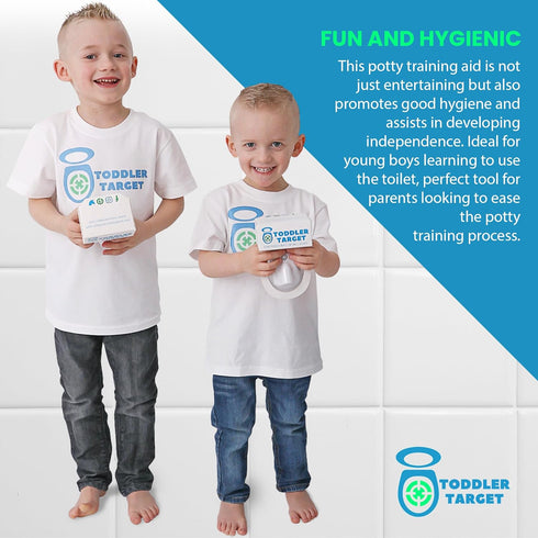 Adjustable Potty Toilet Target with Motion Sensor, Bullseye Illumination, and Nightlight, Precision Training - Ideal