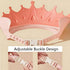 MOSIERRY 1-9 Baby Shower Cap with Bath Rinse Cup, Baby Toddler Hair Washing Shield, Adjustable Silicone Bath Visor