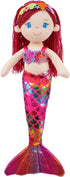 June Garden 16.5" Sparkly Mermaid Aurelia - Soft Plush Stuffed Doll Gift for Toddler Girls