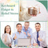 VioraWhite 16 Pcs Keyboard Fidget Keychain Fidget Keyboard Clicker Stress Relief Decompression Button Finger Clicker