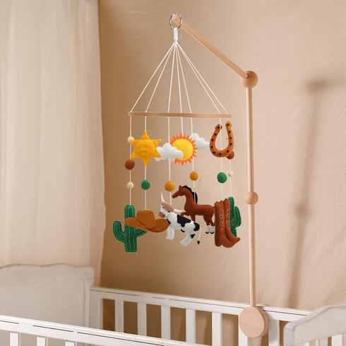 Colorful Western Crib Mobile - Gender Neutral Nursery Decor