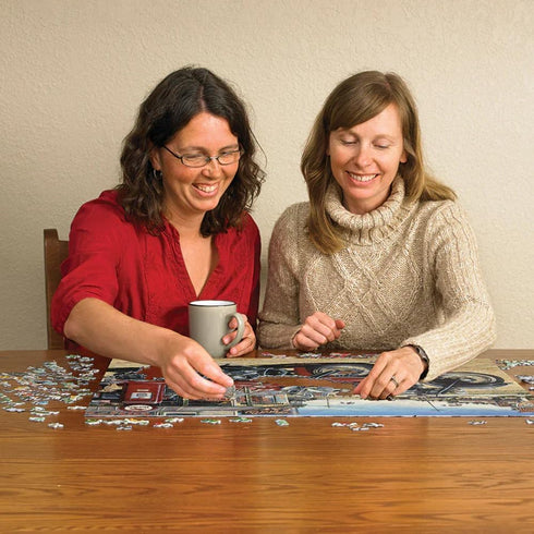 Cobble Hill 1000 Piece Puzzle - Two for The Road - Includes Sample Poster