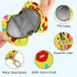 Valentines Pattern Round Pacifier Storage Case with Zipper, Portable Pacifier Case for Travel, Diaper Bag & Purse