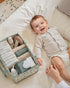 Blissful Diary Leaf Diaper Caddy Organizer, Stylish Nursery Storage Basket, Gift for Baby Shower, Newborn Essentials