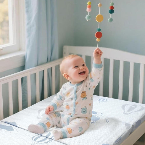 Pack 38"x26"x3'' Pack Pack and Play Mattress Trifold, Memory Foam Dual-Sided N Play Mattresses for Baby Toddler, Soft