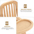 jojofuny Miniature Highchair Dollhouse Wooden High Chair 1:12 Scale Desktop Chair Accessories