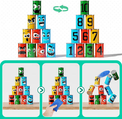 58PCS Carnival Games Combo Set, Indoor Outdoor Party Games for Kids Adults, Birthday Games, Fall Festival Activities