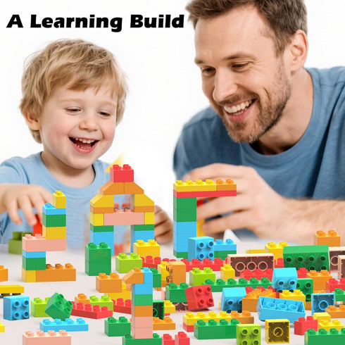 Unasas 3-8| 8-Color 209-piece Sets Building Blocks for Kids Ages Building Bricks for Toddlers Development, Creativity