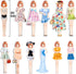 Daniel Axel 3+ Set Magnetic Princess Dress Up Paper Doll Pretend Play Toys Magnet People Clothes Puzzles Game for Year