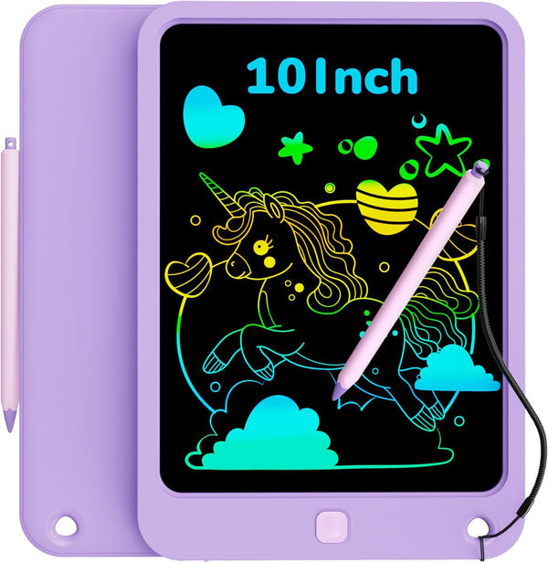KOKODI 10 Inch LCD Writing Tablet for Kids - Colorful Drawing Tablet, Educational Learning Toys for Age 3-12 Years Old,