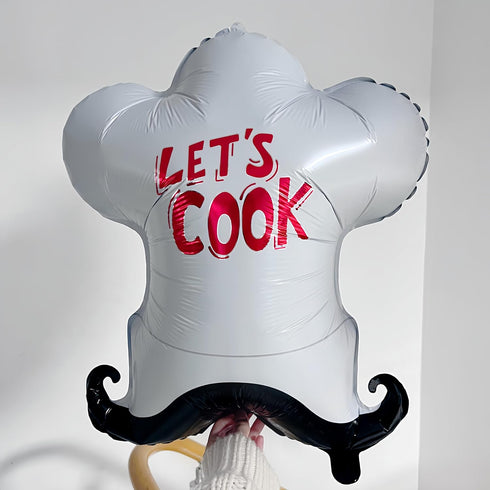 CYMYLAR Chef Hat Balloon 3Pcs/Chef Cooking Balloon/Chef Hat for Birthday Party Decorations/Kitchen Birthday Party