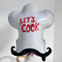 CYMYLAR Chef Hat Balloon 3Pcs/Chef Cooking Balloon/Chef Hat for Birthday Party Decorations/Kitchen Birthday Party