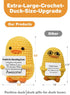 Positive Affirmation Companion Crochet Duck, Inspirational Crochet Animals Stress Anxiety Relief Toys, Handmade Mental