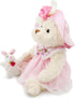 Oitscute Small Baby Teddy Bear - Cute Stuffed Animal Soft Plush Toy 10" in Pink Lace Dress