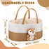 FoldTier Cute Deer Diaper Caddy Organizer Cotton Rope Woodland Nursery Storage Bin Basket Baby Shower Basket Gift