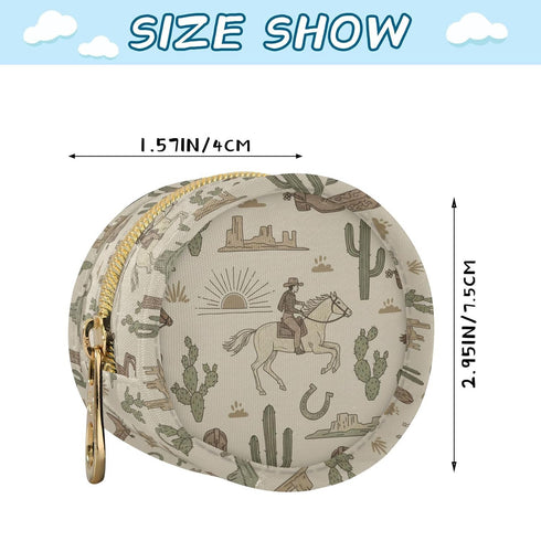 Lxqimora Western Cowboy Boots Beige Print Pacifier Case for Travel Clip-On Pacifier Holder Baby Pacifier Pod