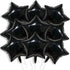 KALOR 18 Inch Black Star Mylar Balloons, 10 Pcs Star Shape Foil Helium Balloons for Wedding, Baby Shower, Birthday