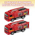 Set 2 3-5 1-3 Pullback ArtCreativity Diecast Fire Truck Toy, of Firetruck Toys Years Old, Engine Rescue Trucks, Diecast