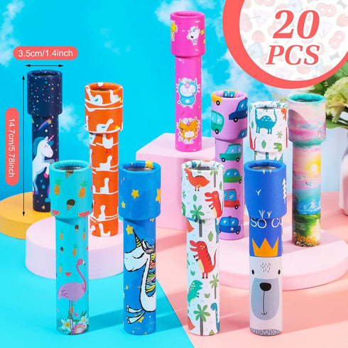 20 Pcs Classic Kaleidoscopes Educational Toys for Party Favors, Fun Kaleidoscope Toy for Stock Stuffers