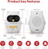 H HOSMART 1000Ft Audio Baby Monitor with Rechargeable Battery, Full-Duplex Wireless Intercom with Range, Baby Monitor