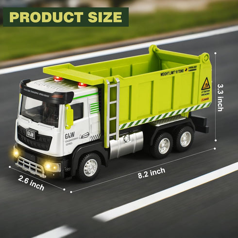 Voicinlili Boys-1:40 3 4 5 6 7 8 Dump Truck Toy for Simulation Model, Educational Construction Toys with Realistic