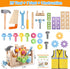 Set, 30pcs 3 4 5 Aliex Wooden Kids Tool Toy Tools for Toddlers with Vest, Tool Kit Toddler Montessori Stem Learning