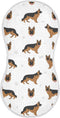 German Shepherd Dog Muslin Burp Cloths for Baby, 1 Pack, Soft 100% Cotton Washcloths