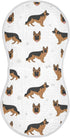 German Shepherd Dog Muslin Burp Cloths for Baby, 1 Pack, Soft 100% Cotton Washcloths