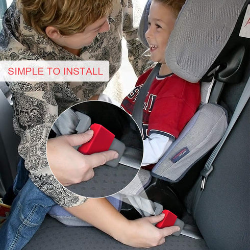 Morlike Silicone Seatbelt Secure Buckle Safety Cover Lock, Prevent Kids from Unbuckling in Car Seat, Fits Most Vehicles