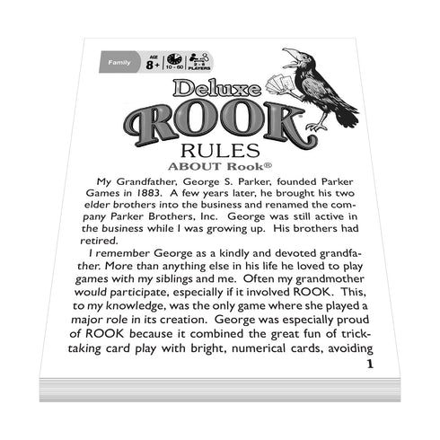 Winning Moves Deluxe Rook - Popular Card Game for 2 to 6 Players, Ages 8+