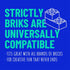 Strictly Briks 12 Pack Classic Stackable Baseplates 6x6, Compatible with Lego, 12 Rainbow Colors