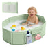 Toddler Bathtub for Shower (12M-5Y) Large Collapsible Portable Tub Converts Shower Stall