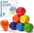 JUPITEARTH 6 Colors Egg Crayons for kids, Palm-Grasp Non Toxic Jumbo Washable